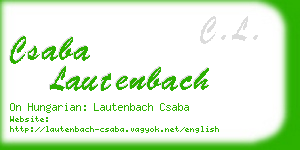 csaba lautenbach business card